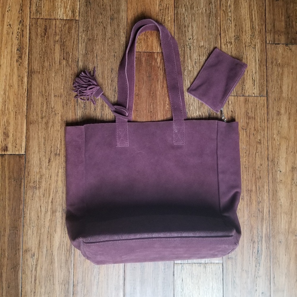 Maroon handbag
